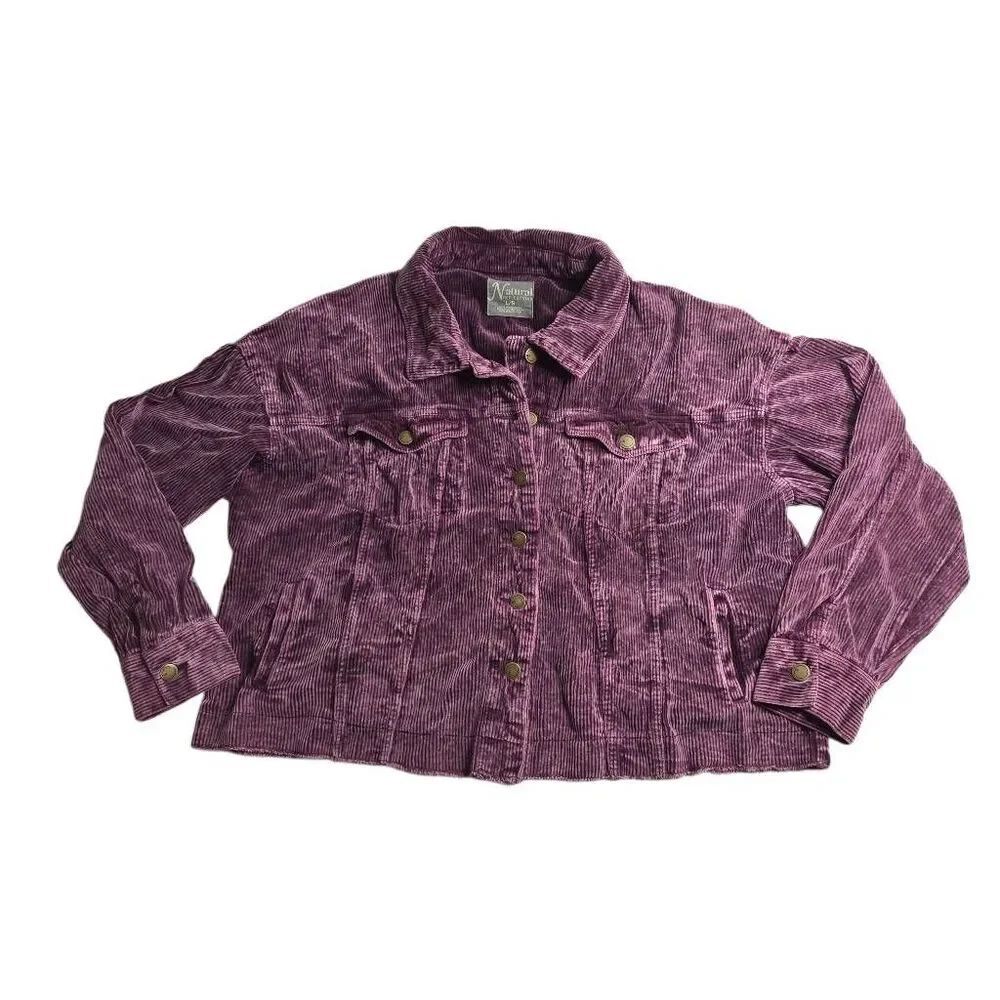 Natural Reflections Corduroy Distressed Women's Jacket L